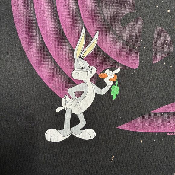 VTG 90s Bugs Bunny Shadow Shirt Mens XL Looney Tunes Made In USA Distressed Fade - Picture 4 of 14